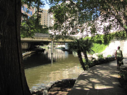 Donna Willcutts along River Walk