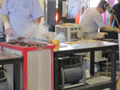 The new piece takes form